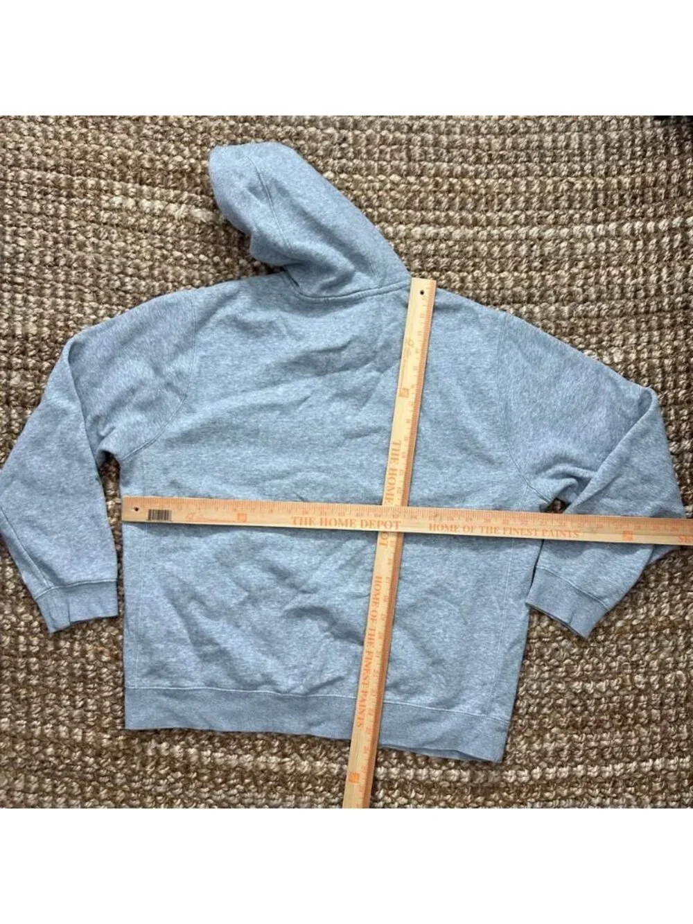 Nike Classic Swoosh Fleece Hoodie Pullover Sweatshirt Gray Mens Large
